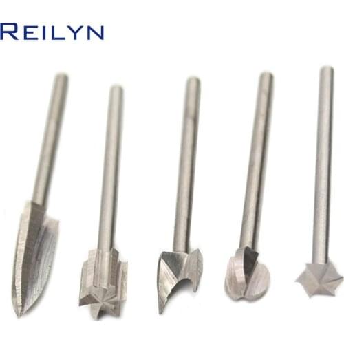 Free Shipping 5pcs 5-types carving knife woodworking mill wood milling cutter root/nut carving cutting tool
