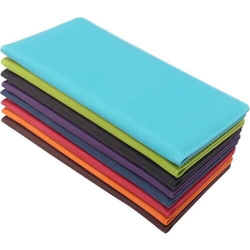 Long section PU Leather Passport Covers Travel Accessories ID Bank Credit Card Bag Men Women Passport Business Holder wallet