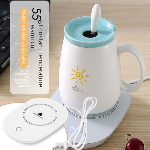 Electric Beverage Warmer New Coffee Mug Cup Warmer for Home Office Milk Tea Water Heating Pad Mat For Heating In Winter#dg4