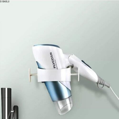 Hair Dryer Holder Rack Wall Mounted Rack Space Saver Hair Dry Shelf Storage Home Organizer Hairdryer Holder hanger Bathroom Item
