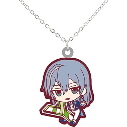 Anime IDOLISH7 PVC Acrylic Pendant Necklace Game Characters Figure Link Ketting Vintage Fans Jewelry Can Dropshipping
