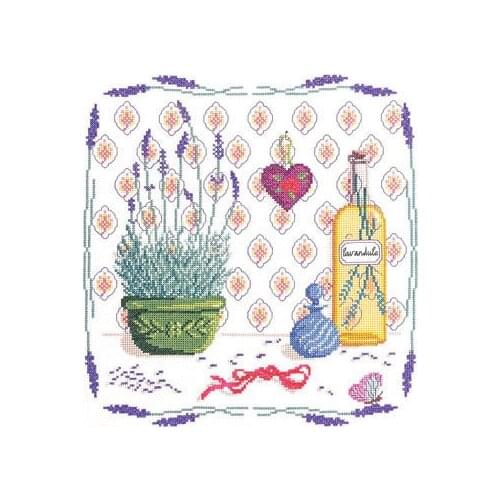 Fishxx canvas Cross-Stitch Kits B136 flowers Lavender paintings on needlework lovely 100% Egyptian cotton Embroidery set