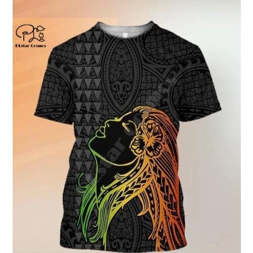 3D Printed T Shirts Kanaka Polynesian Tribal country culture Harajuku Streetwear Native women men Funny Tshirts Short sleeve 03