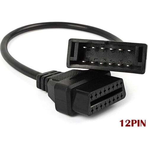 Hot sale 2021 Newest OBD/OBD2 Connector for GM 12 Pin Adapter to 16Pin Diagnostic Cable GM 12Pin For GM Vehicles Free Shipping