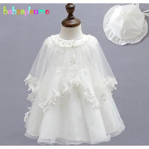 3PCS/0-12M/Summer Newborn Baptism Dresses Lace Infant Christening Gown First Birthday Baby Girls Party Sets Wedding Dress BC1181