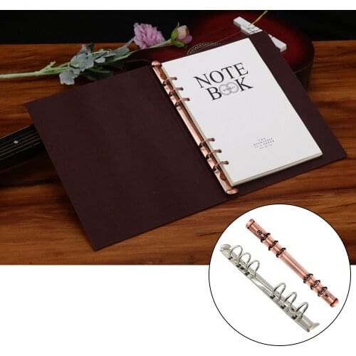 A5 Metal Spiral Binder Clip 6 Ring Binding Clips for Loose-leaf File Folder Diary Notebook DIY Photo Album