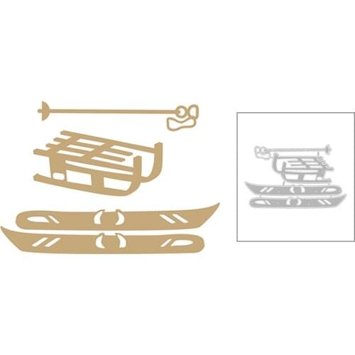 2020 New Christmas Sled Metal Cutting Dies For DIY Embossing Decoration and Greeting Card Album Cut Paper Scrapbooking No Stamps