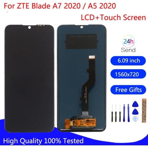 Original For ZTE Blade A5 2020 LCD Display Touch Screen Digitizer Assembly For ZTE A7 2020 Screen LCD Display Parts Free Tools