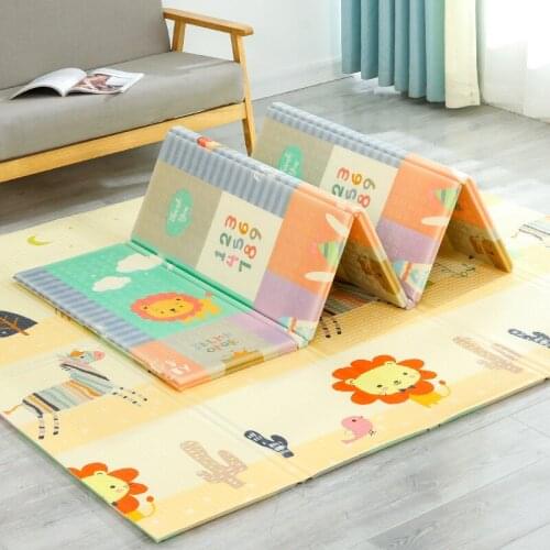 Play Rug Baby Foldable Soft Toddlers Climbing Pad 200X180x1CM Foam Puzzle Pad XPE Tasteless Educational Game Blanket with Bag