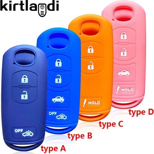 Silicone Car Key Cover Remote Case for MAZDA 2 3 6 CX-3 CX-5 CX-7 for Toyota Yaris (former IA) Shell Protector Key Holder Fob