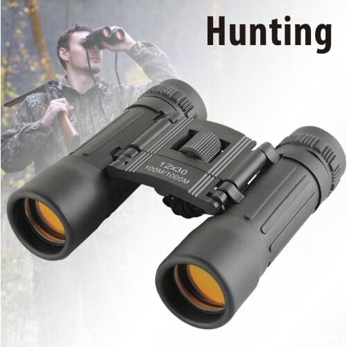 Telescope Protable 12X30 Mini Binoculars 1000M Long Range Bird Watching Filed Glasses Binoculars Outdoor Camping Travel