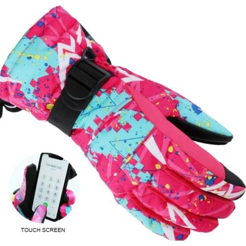 FEIYU Touch Screen Ski Gloves Winter Thermal Fleece Skiing Snowboarding Gloves Outdoor Waterproof Snowmobile Motercycle Gloves