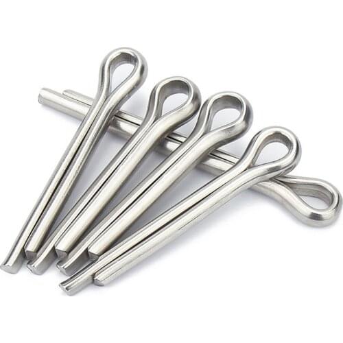 304 Stainless Steel U Shape Type Spring Cotter Hair Pin Split Clamp Tractor Open Elastic Clip For Car M1M1.2M1.5M2M3M4M5M6M8 M10