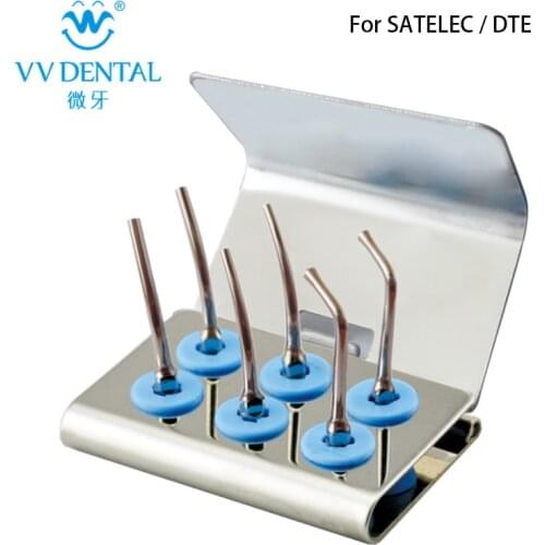 VV DENTAL Outlet Ultrasonic Scaler Tips Prosthesis KIT SILVER Compatible With SATELEC / DTE CD1,CD2,CD3 Cheap Wholesale