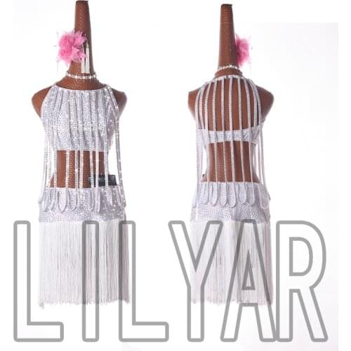 New Latin Dance Dress Competition Dress Costumes Skirt Performing Dress Adult Customize Children Red Matador Skirt Split Skirtes