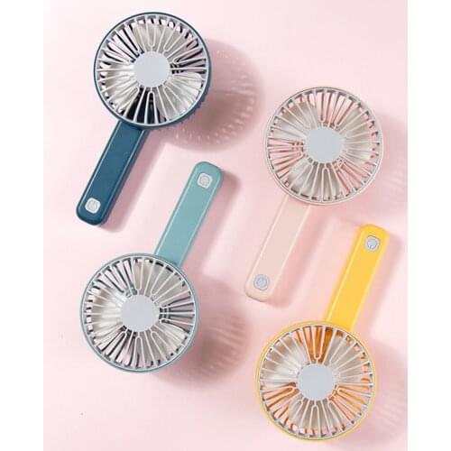 1PC Handheld Mini Fan USB Charging Portable Silent Multi-speed Wind Speed Fan Folding Carry Around Mini Cool Fan Dropshipping
