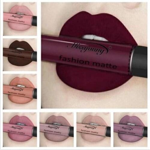 14 Color Lip Gloss Liquid Lipstick, Not Stained with Glass Matte Lip Gloss Matte Lipstick Waterproof Long Lasting