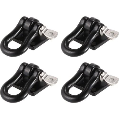 4pcs RC Crawler Trailer Buckle Tow Shackle Hook for 1/10 RC Rock Crawler Axial SCX10 TAMIYA CC01 RC4WD D90 D110 Car Truck