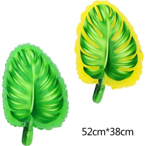 50pcs 52*38cm Tree Leaves Balloons Hot Summer Theme Party Decorations Palm Leaves for Wedding Birthday Party supplies kids Toys