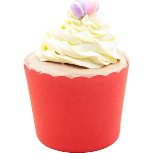 50pcs/bag Pure Red Yellow Color Blue White Green Pink Purple Paper Cupcake Muffin Cups baking Moulds for Birthday Wedding Party