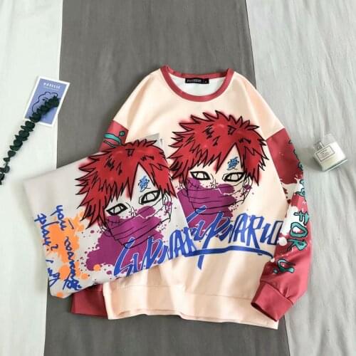Abfer Japanese Hoodies Anime Uzumaki Crewneck Sweatshirt Women Men Cartoon Costume Pullover Harajuku Streetwear Tops Manga Kpop