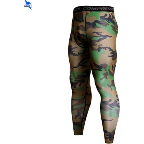 Base Layer Camouflage Compression Pants Running Tights Men Soccer Training Fitness Leggings Quick Dry Gym Jogging Sportswear