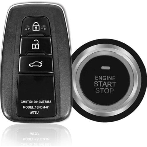 Keyless Start Engine Remote Control Ignition Autostart System One Button Start Stop Car Alarm PKE Central Locking Unit