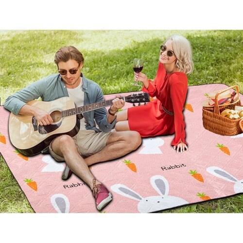200*150cm Large Picnic Blanket Outdoor Picnic Beach Mat Foldable Thick Camping Mat Trekking Ultrasonic Aluminum Film Bottom
