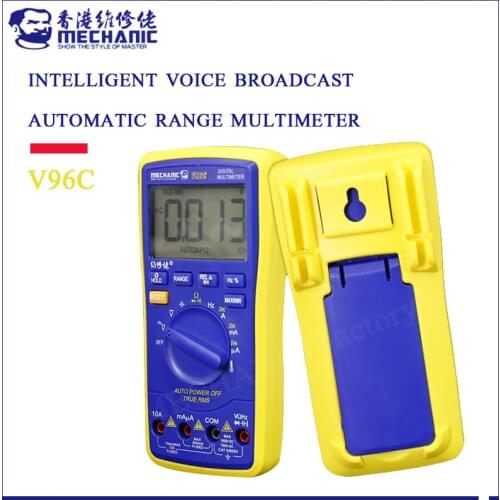 MECHANIC V96C intelligent automatic range voice broadcast digital multimeter high precision smart electrical universal meter