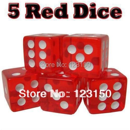 DC-030-19MM 20pcs/lot Red Board Game Replacement Die Dice for Home Games and Family Fun