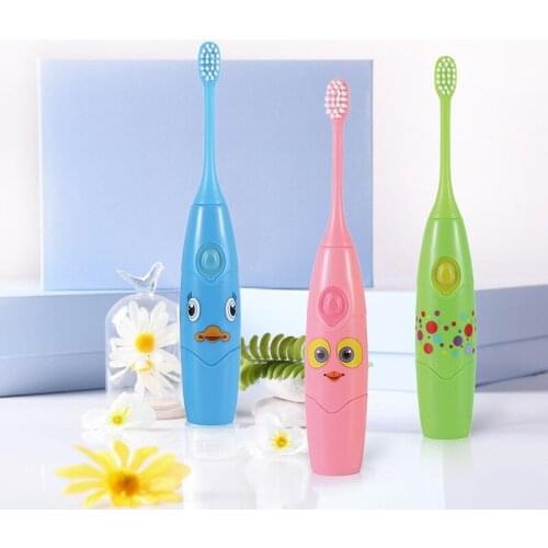 Cartoon Style Child Toothbrush Electric Childrens Toothbrush For Kids