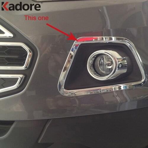 For Ford Ecosport 2013 2014 2015 2016 Chromed ABS Front Fog Light Lamp Cover bezel Trim Car Fog Light Accessories Styling