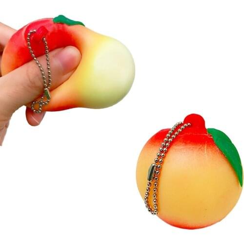 Jumbo Kawaii Squishy Slow Rising Peach Charms Squeeze Kid Toys Cute Squishies Antistress Fidget Toys Pendant Phone Soft Toys