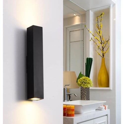 Wall Light B Tube Design lights Plating Aluminium Cover LED Sconce Light Hallway Coffee Shop Indoor Up and Down Light
