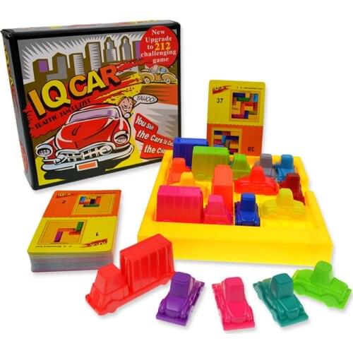 212 Levels IQ CAR Board Game Puzzle Automobile Race Games High Quality ABS Plastic Education Game For Kids