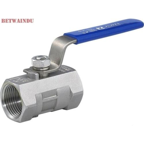 Stainless Steel 304 Mini Ball Valve 1/2" BSP Female Thread One Piece SS304 Ball Valve 6.4Mpa Max