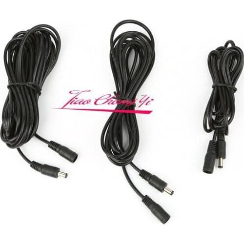 New 1M 10M 12V CCTV DC Monitoring the lamp with extension cord Power Cable Extension Cord Adapter Male/female 5.5mm x 2.1mm
