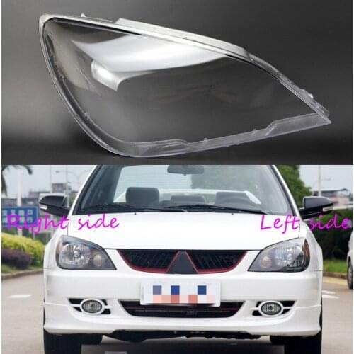 Car Headlight Lens For Mitsubishi Lancer 2006 2007 2008 2009 2010-2015 Headlamp Cover Car Replacement Front Auto Shell Cover
