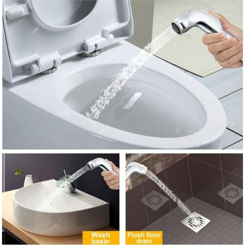 Handheld Toilet Bidet Set Faucet Sprayer Stainless Steel Bathroom Toilet Self Cleaning Shower Head Womens Health Protection