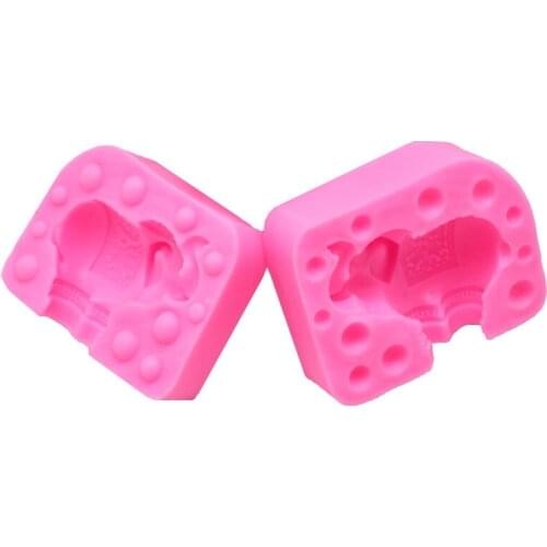 DIY Baking 3D Elephant Modeling Mold Fondant Chocolate Cake Decoration Handmade Soap Silicone Molds