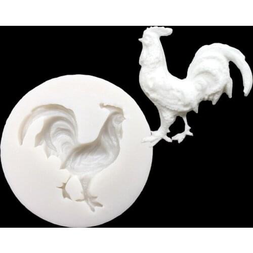 Cock Shape Silicone Mold Sugarcraft Chocolate Cupcake Baking Mold Fondant Cake Decorating Tools