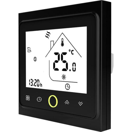 Thermostat Modbus Communication Thermostat BHT-002GALN Programmable 3A Water Heating LCD Touch Screen Temperature Controller