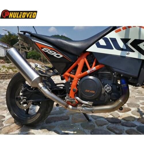 Titanium Alloy KTM690 KTM Duke 690 2014-2019 Motorcycle Exhasut Muffler Full System Header Tube Front Link Pipe for KTM DUKE 690
