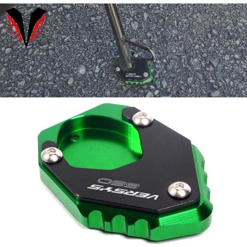 Side Stand Extension For KAWASAKI VERSYS 650 VERSYS650 2015-2020 2021 Motorcycle Accessories Foot Kickstand Enlarge Pad