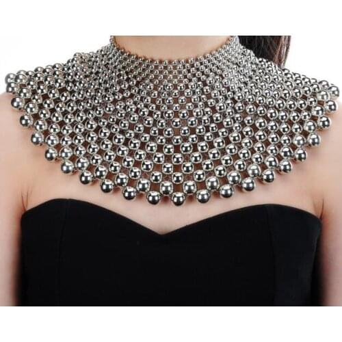 Beaded False collar Women Stage performance