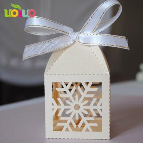 WB55 Christmas decoration candy box wedding door box sugar box wholesale free ribbon
