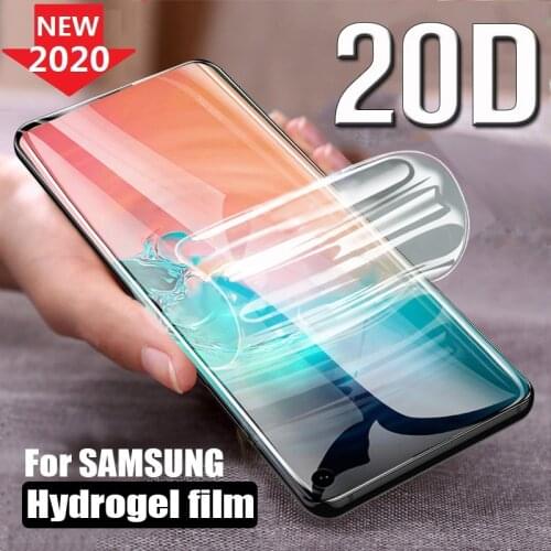 Protective Hydrogel Film for Samsung Galaxy S10 Plus 5G A51 A50 A40 A20 S20 Note 10 Plus (Not Glass) Screen Protector Film
