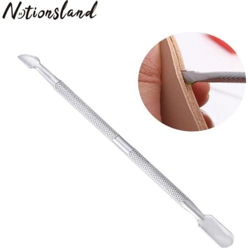 1Pc Stainless Steel Dual Head Glue Stick Leather Handicraft Glue Stick Edge Oil Pen Handcraft DIY Leather Edge Painting Tool