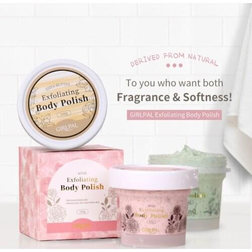 100ml Green tea rose shea butter l moisturizing body scrub whitening body scrub exfoliating beauty products skin care products