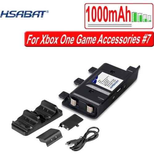 1000mAh CG13566 Battery Dual Charging Base Controllers Portable Charger with Battery Packs For Xbox One Game Accessories #7